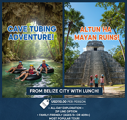 Cave Tubing and Altun Ha Mayan Ruins From Belize City With Lunch